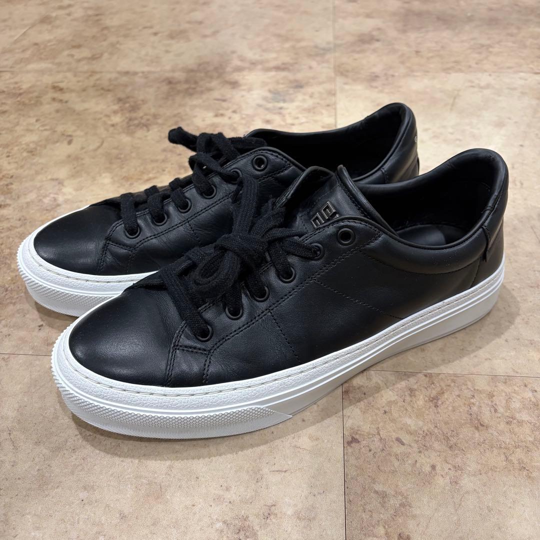 ジバンシー GIVENCHY レザー スニーカー 41 ブラック