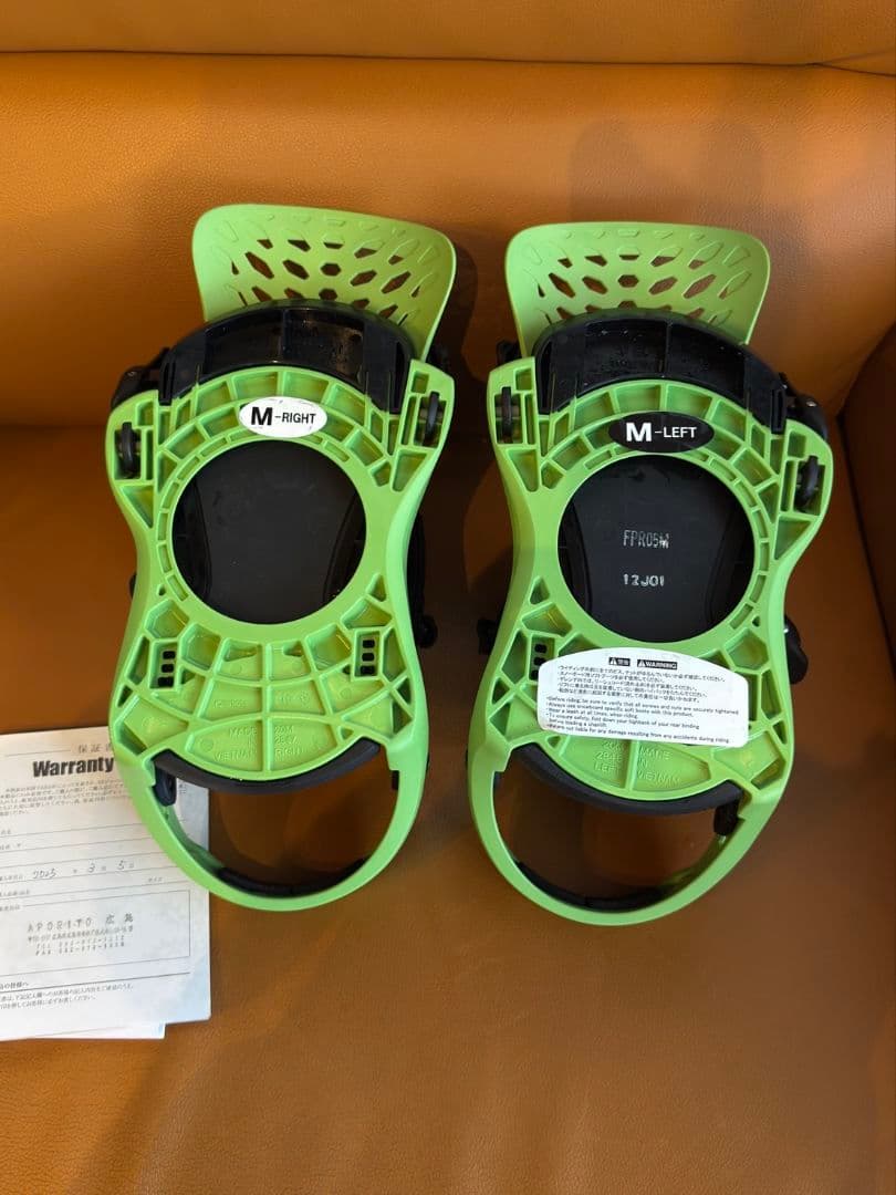 FLUX PR スノーボードビンディング 　M GREEN APPLE　保証書付