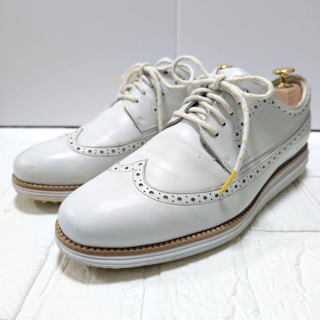 コールハーン ゴルフシューズ レザー ホワイト 27.0cm
