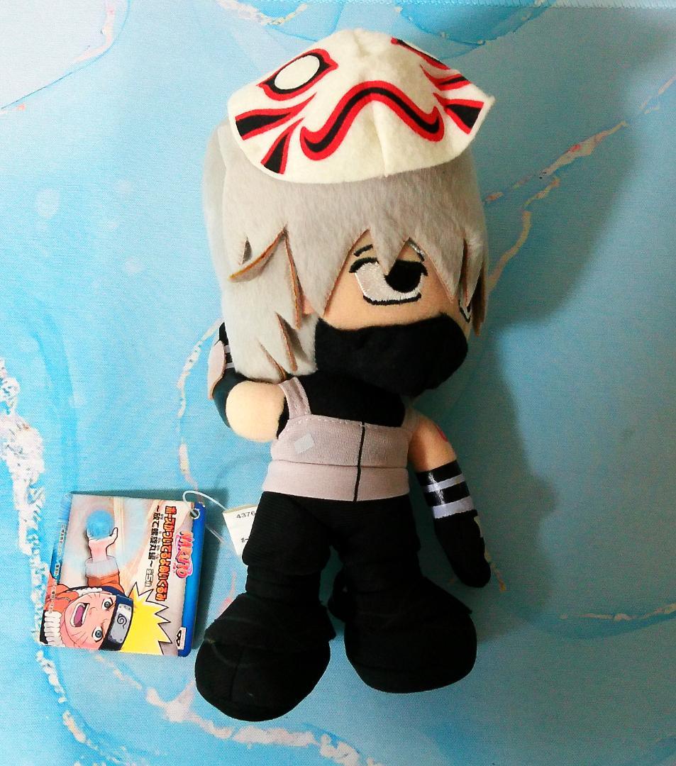 NARUTO ナルト　暗部カカシ　アミューズメント専用　ぬいぐるみ　一般非売品 Yahoo!オークション - NARUTO Chibiぬいぐるみ はたけカカシ 暗部ver.