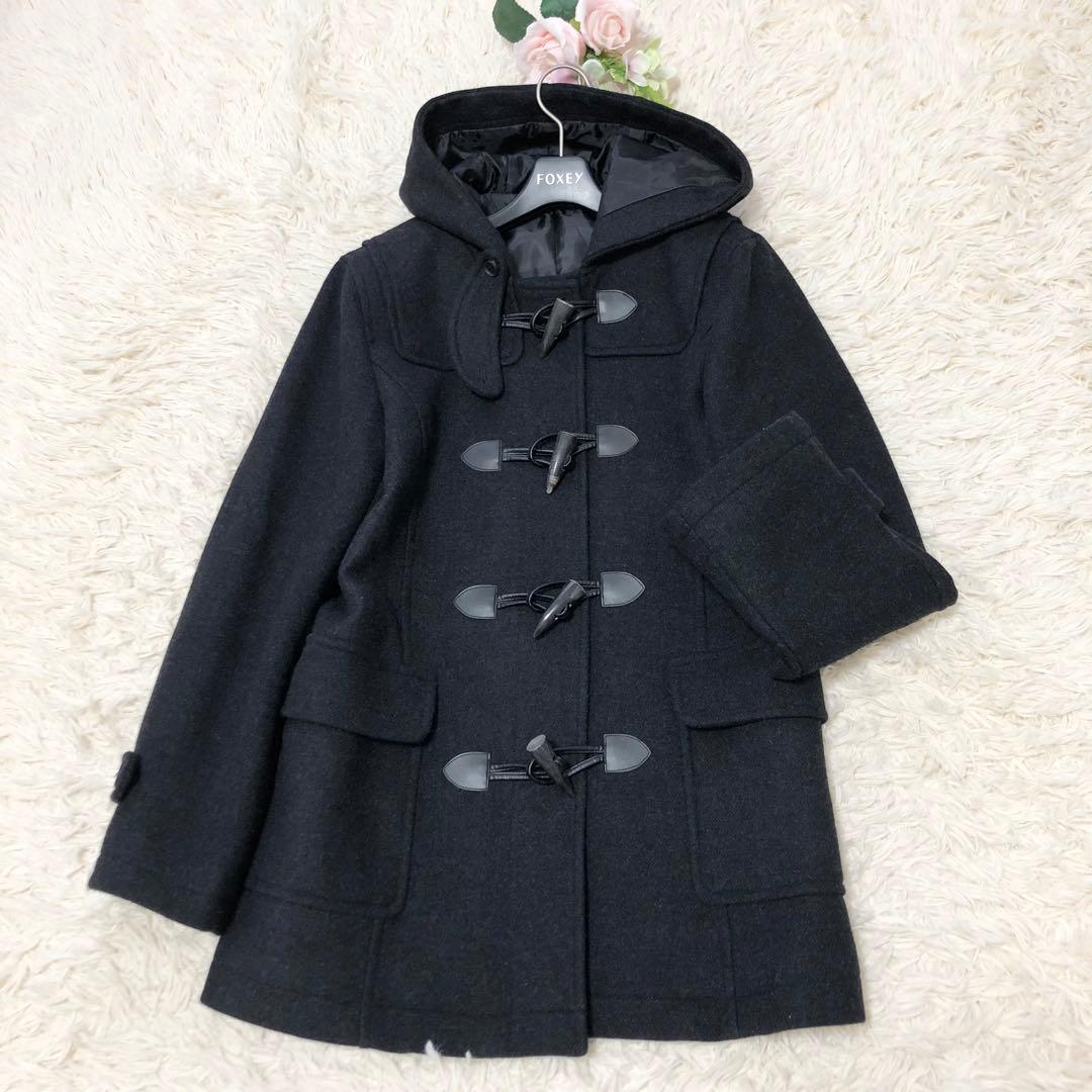 美品✨イーストボーイ　Venus アンゴラ混ダッフルコート フード　9