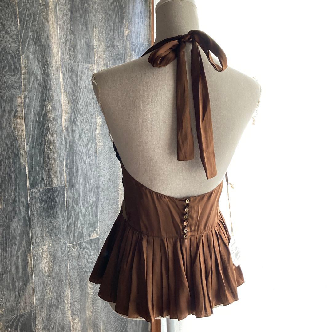 Chloe 新品未使用 キャミソール 定価14万円 ホルターネック フランス製