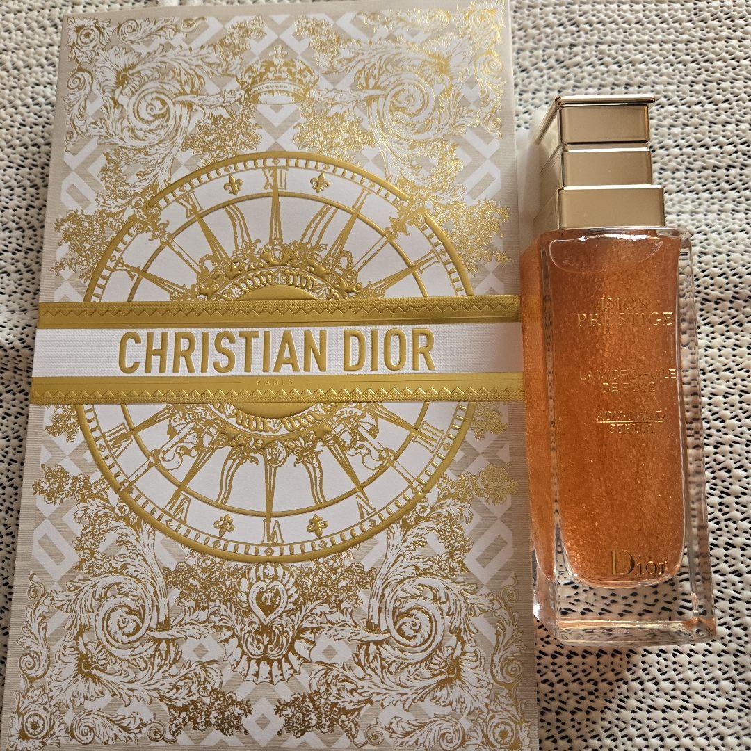 未使用75ml Dior プレステージ マイクロユイルド ローズセラム 美容液 DIOR】 プレステージ マイクロ ユイル R セラム / ユイル ド ローズ