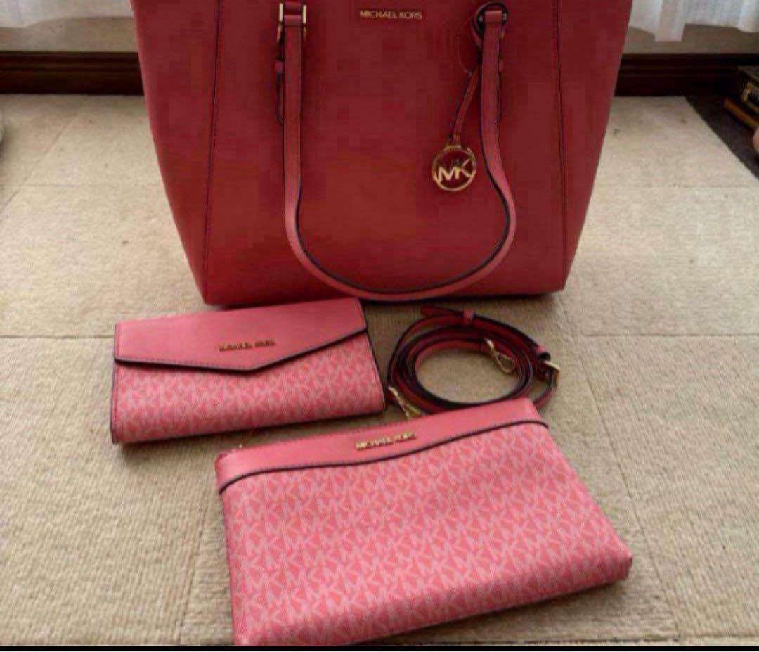 MICHAEL KORS ピンク トートバッグ セット