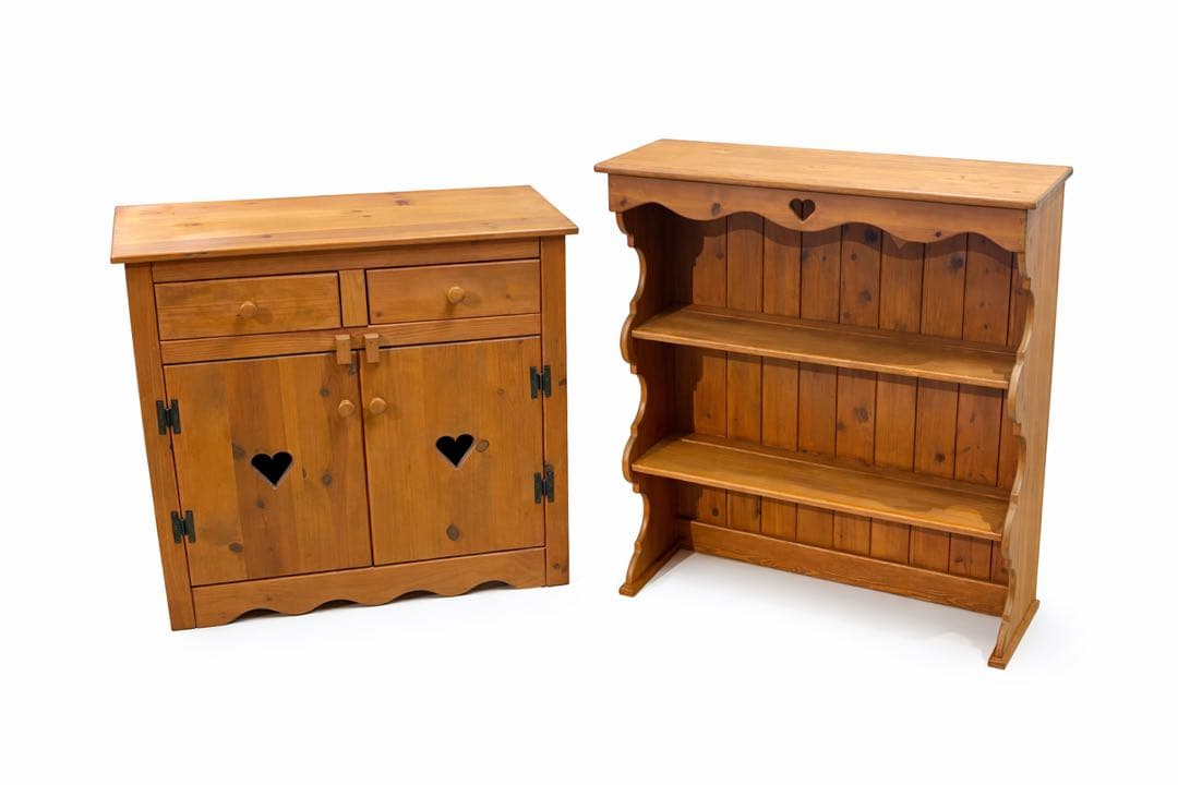 アンファン Enfant カントリー カップボード 食器棚 無垢調 木製収納