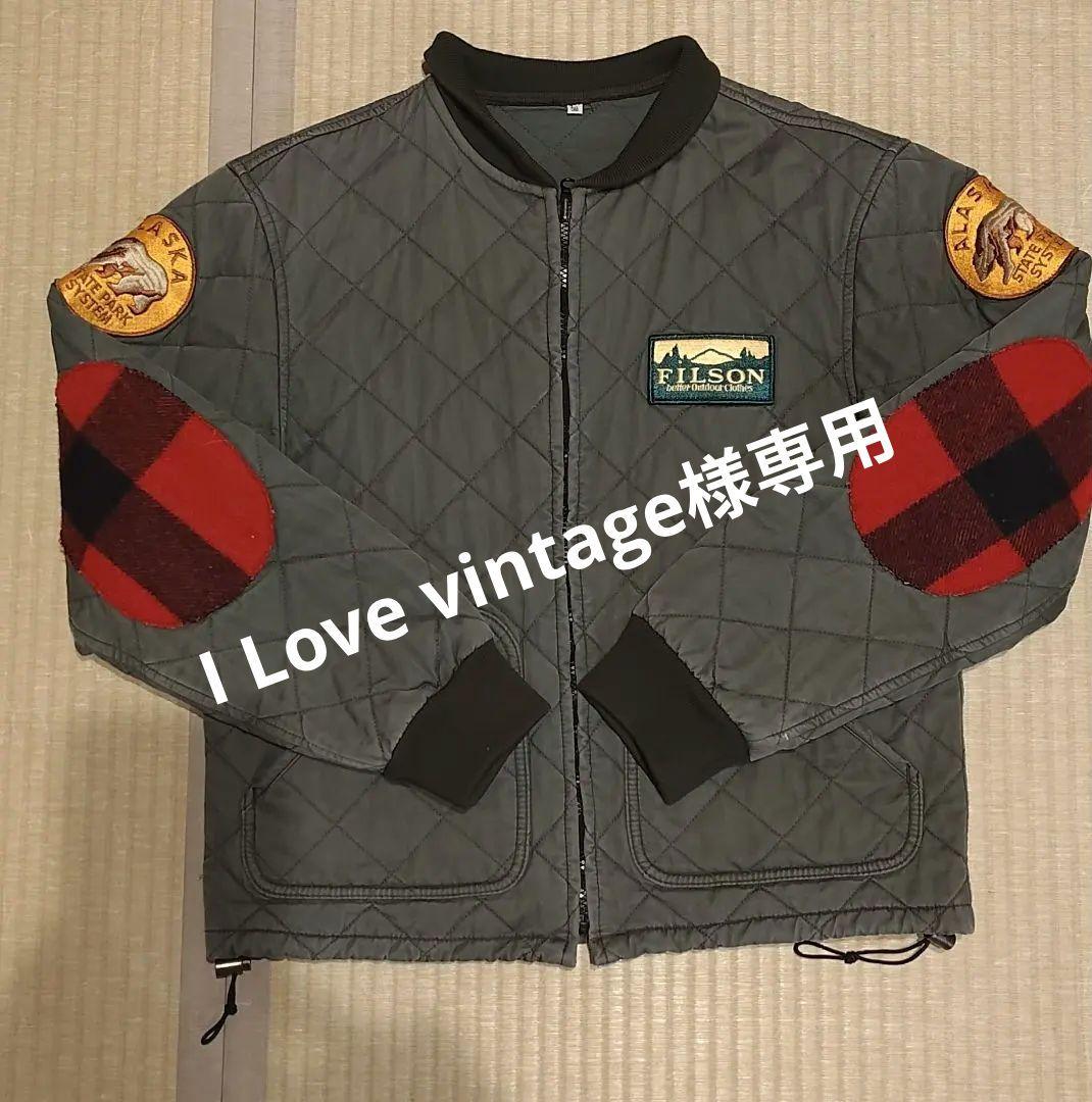 FILSON キルティングジャケット 38 ワッペン　エルボーパッチ