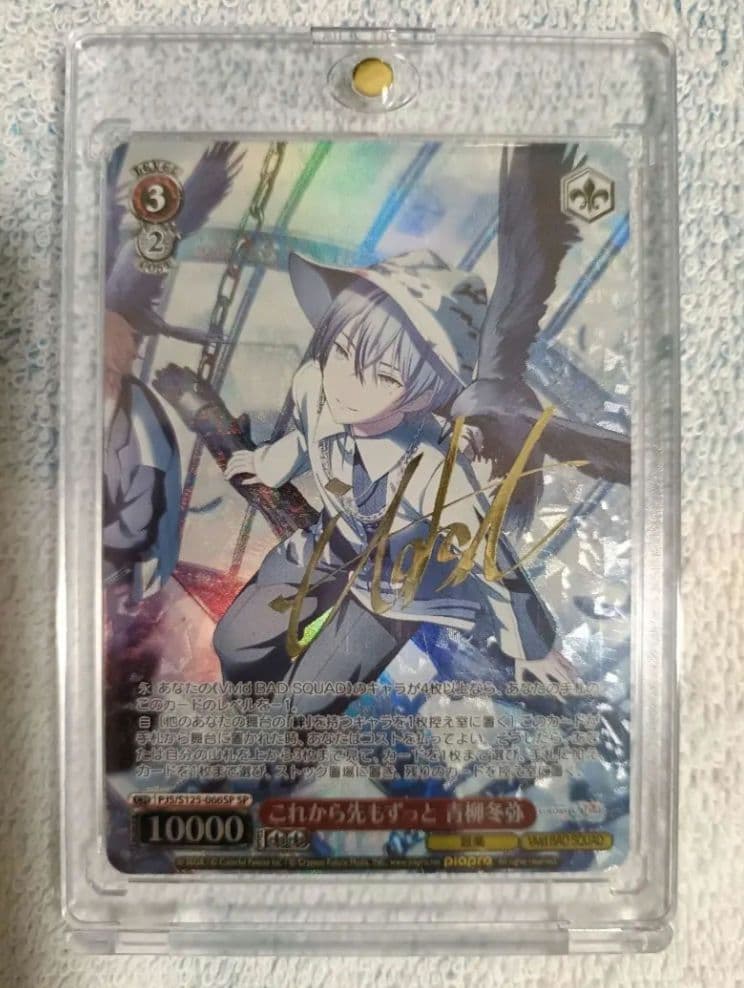 ヴァイスシュヴァルツ プロセカ 青柳冬弥 サイン SP プロセカ ヴァイスシュヴァルツ 青柳冬弥 SP サイン SP これから先も