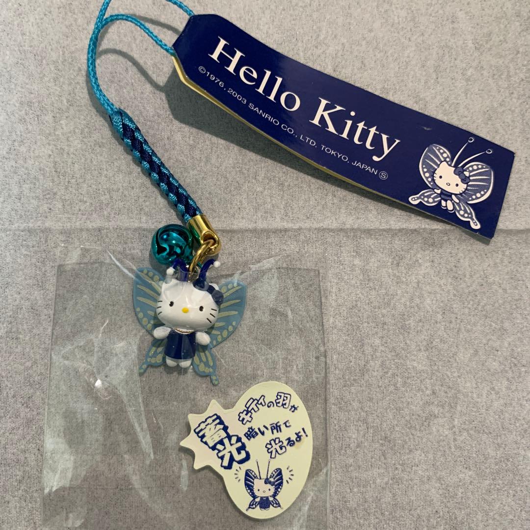 101 ハローキティ 根付 夜の蝶 ストラップ 蓄光 - メルカリ