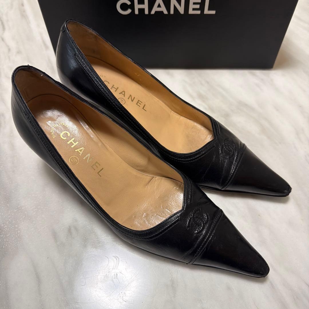 シャネル CHANEL パンプス37 CHANEL - シャネル パンプス 37の通販 by エコスタイル｜シャネルなら