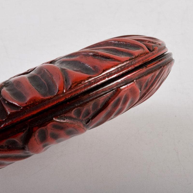 茶道具 剔紅 堆朱 花彫香合 時代箱 V 9267 - メルカリ