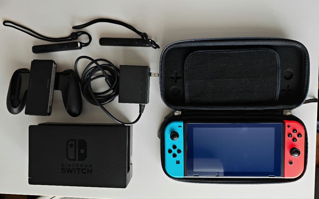 【美品】Nintendo Switch 本体 青/ケース付