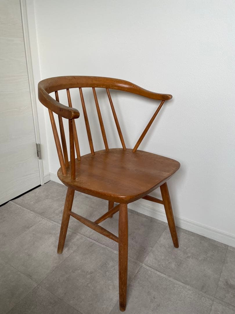 黒*雪様 木製スピンドルバック椅子　アンティーク