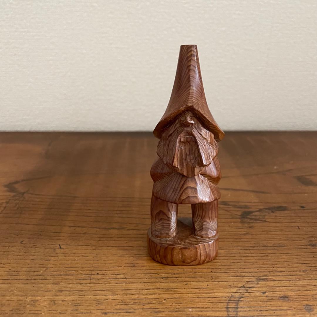 あとぐちさん コロポックル 木彫り しあわせのパン - メルカリ