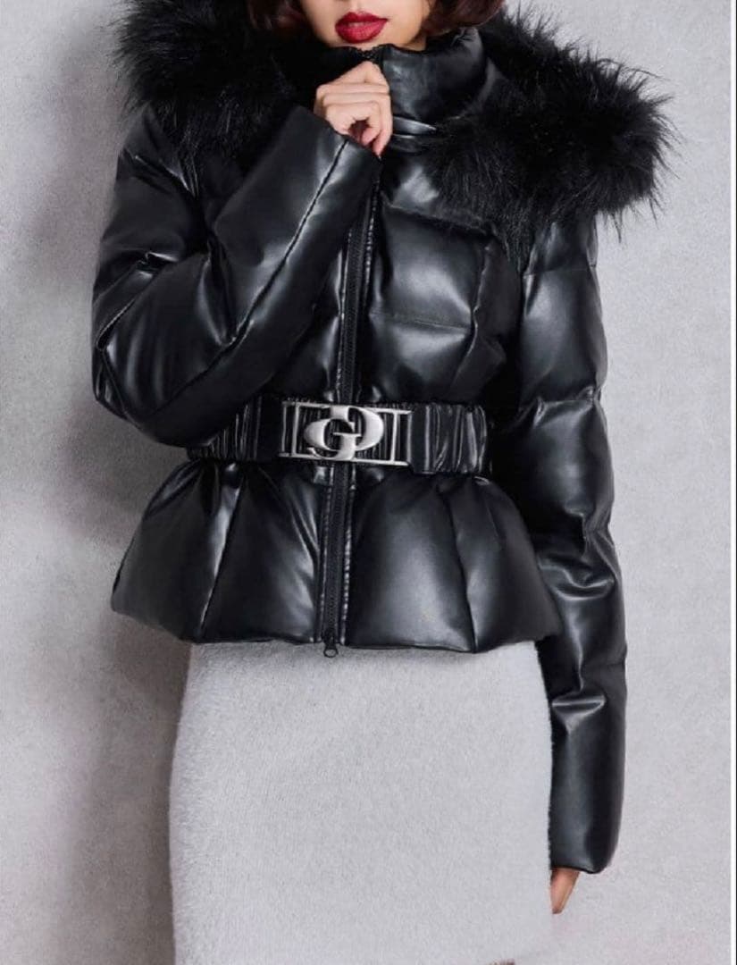 GYDAレザーダウンジャケット・ベルトなし