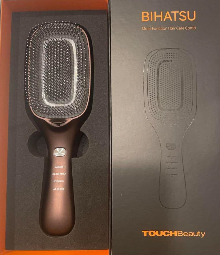 BIHATSU電動ヘアブラシ TOUCH Beauty　色ブラウン