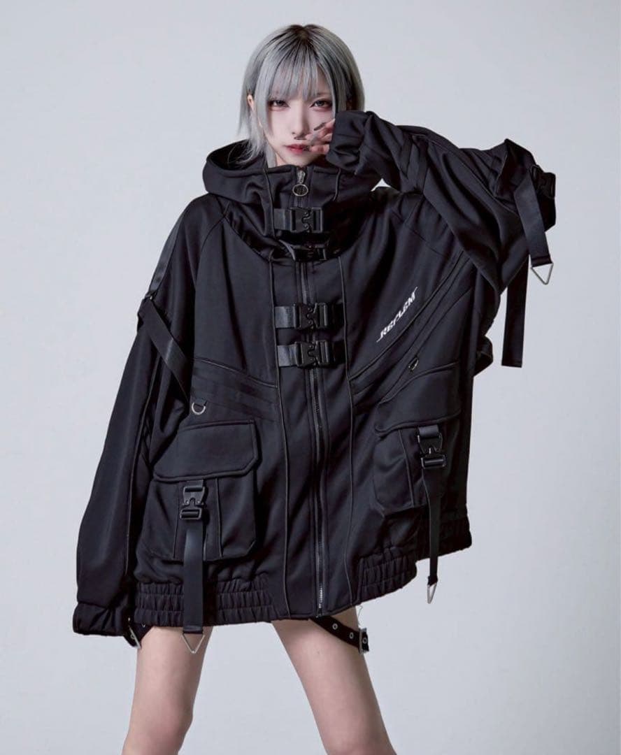 REFLEM レフレム サイバー切替ハイネックジャージパーカー REFLEM（レフレム）の「『REFLEM/レフレム』サイバー切替ハイネック