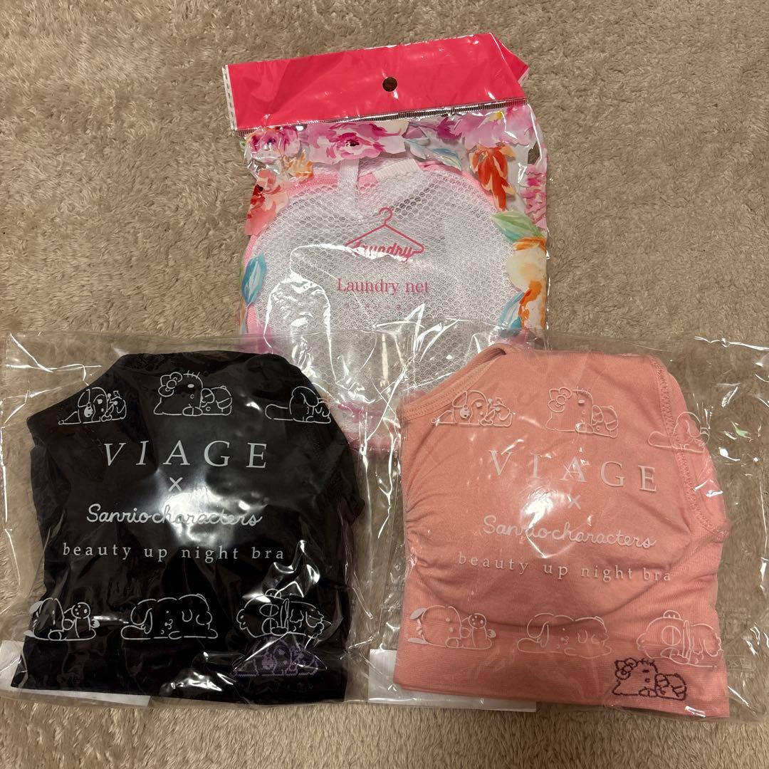 VIAGE サンリオキャラクターズ ナイトブラ 2枚セット MLサイズ 遂に登場！！WEBで大人気のナイトブラ『VIAGE(ヴィアージュ)』が