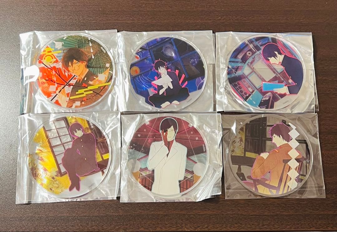 古書店街の橋姫 グラッテ コースター 第一弾 コンプリートセット グラッテひとつ、くださいな！『古書店街の橋姫』アニメイトカフェグ