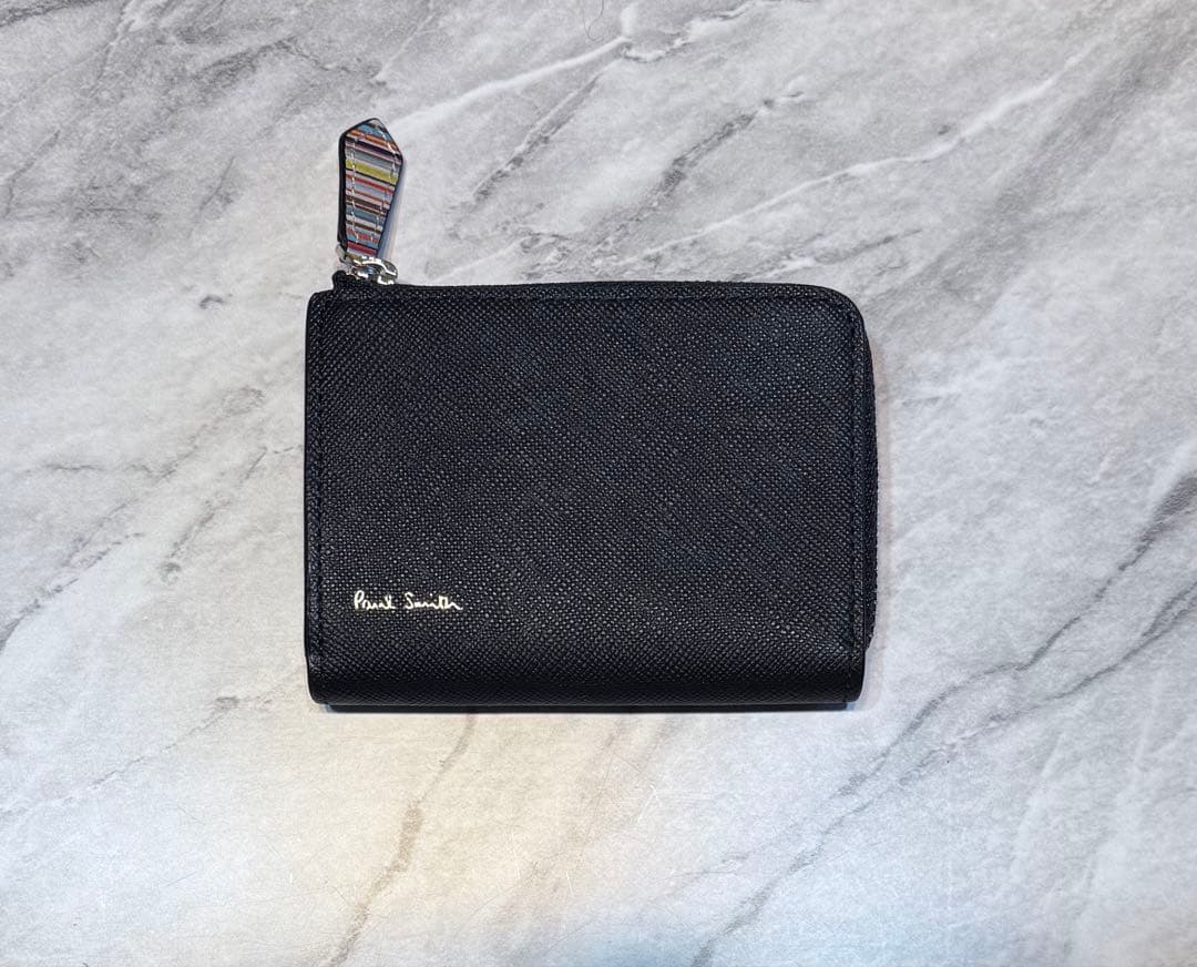 未使用級 ポールスミス ジップストローグレイン 2 キーリング&ケース