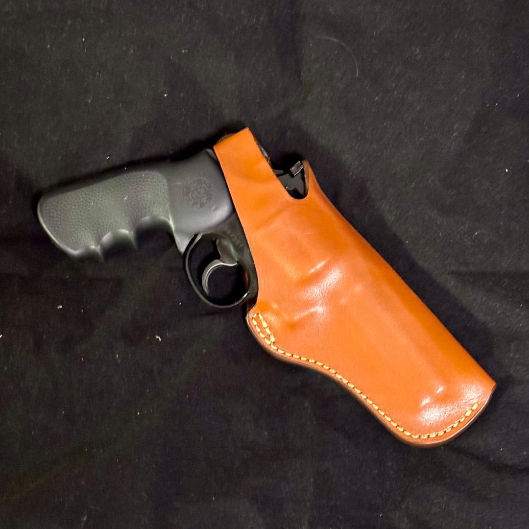 整備済 革製 4インチクラス リボルバー用 ヒップ ホルスター 右利き用