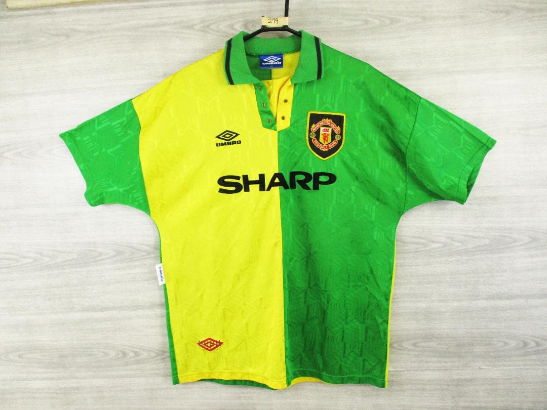 当時物９２－９４マンチェスターU（A)XL アンブロ☆279t