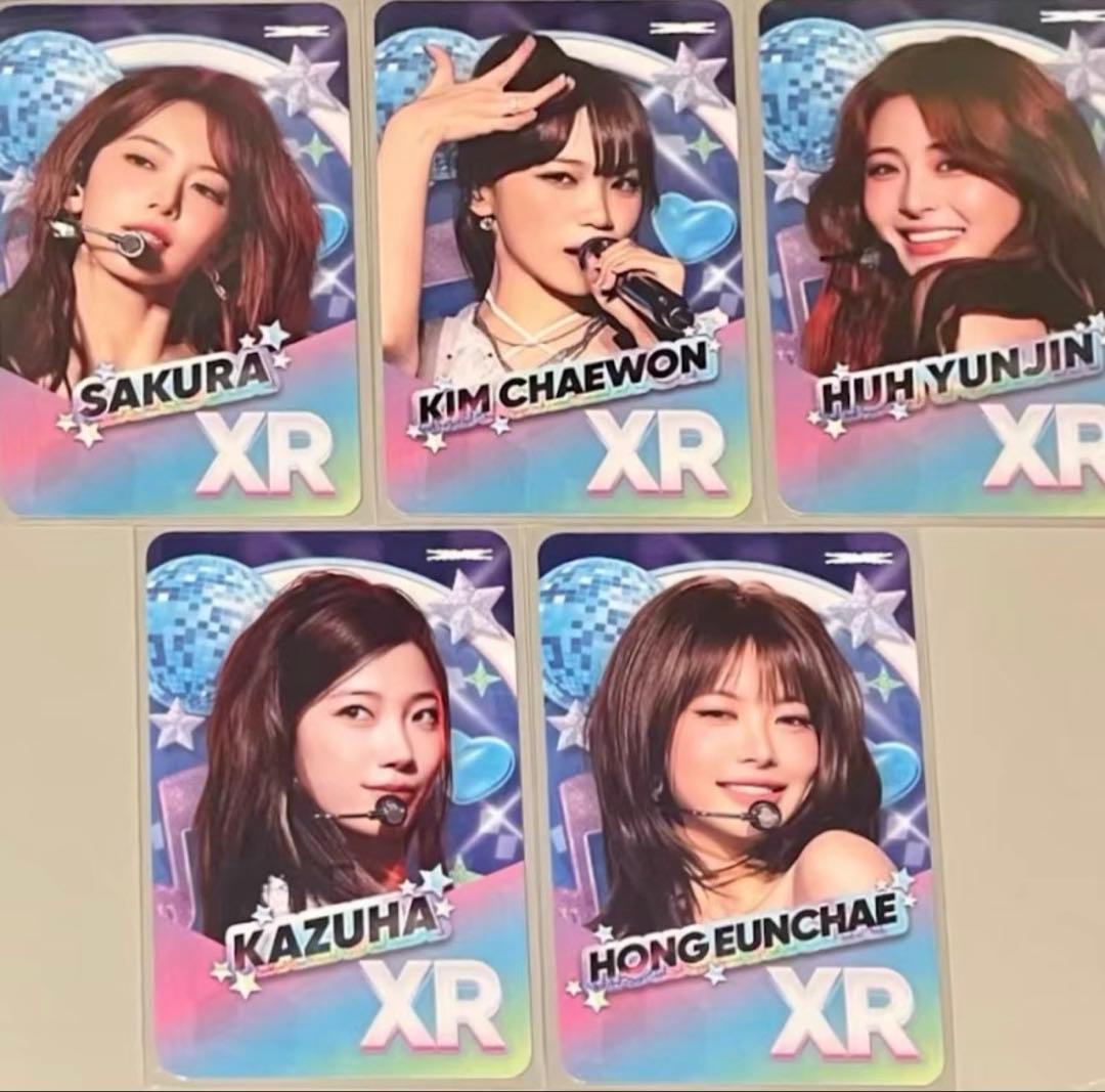 LESSERAFIM rhythm hive 限定 トレカ 5枚セツト LE SSERAFIM 2025 JAPAN TOUR RHYTHM HIVE XR Official Photocard