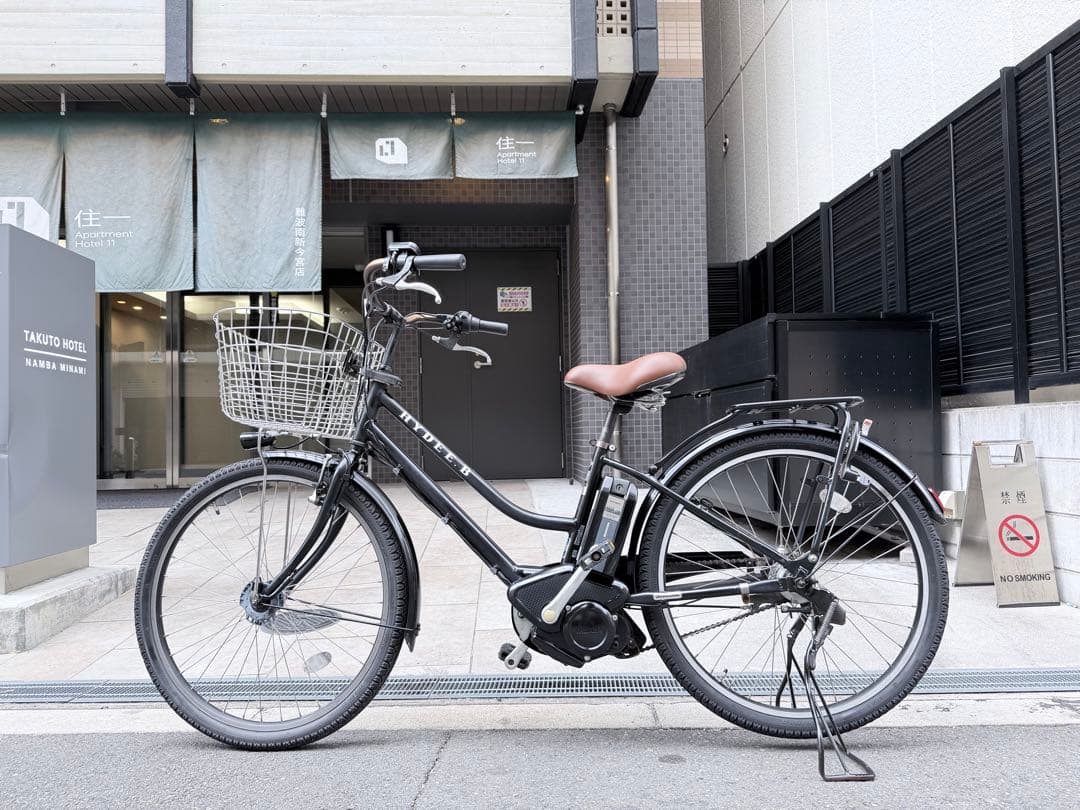 大阪府　ブリヂストン　電動アシスト自転車 ブラック