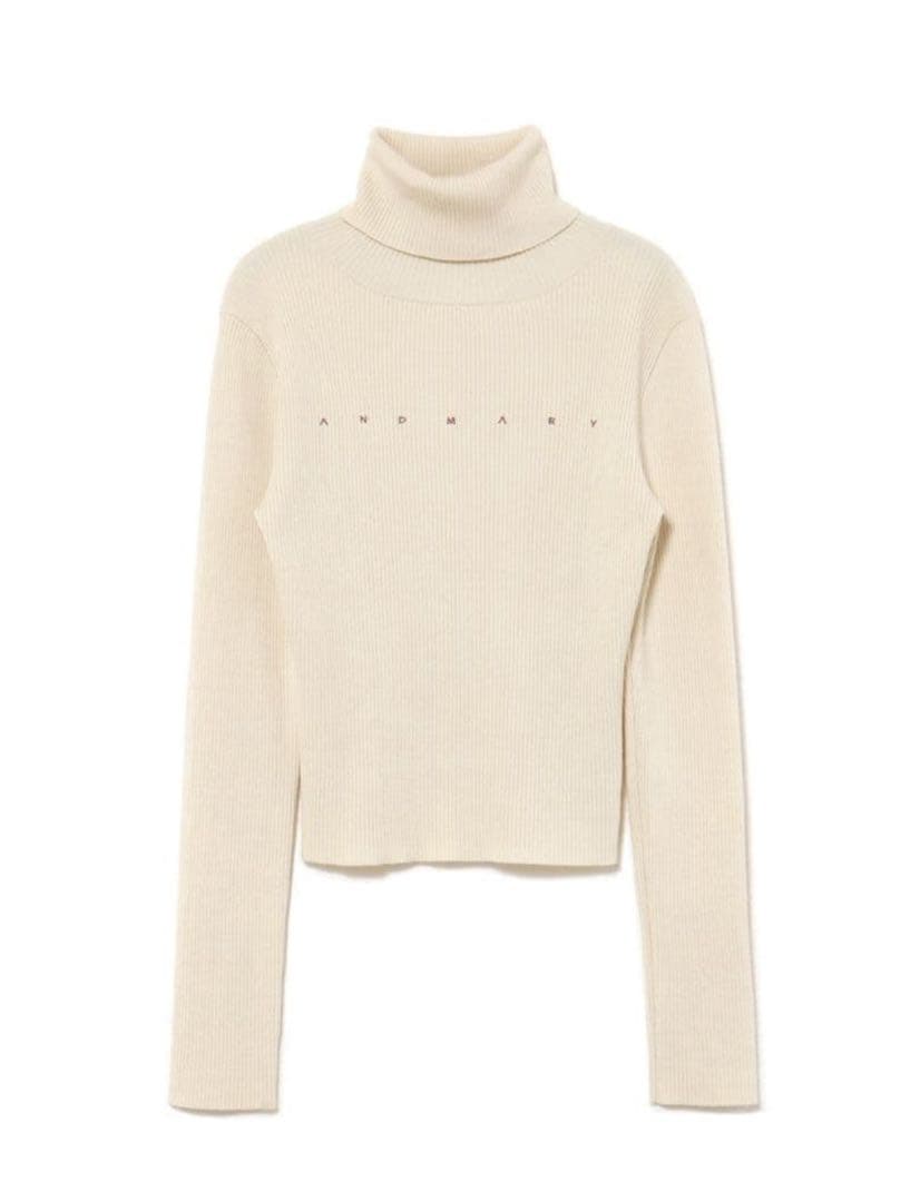 アンドマリーMary turtle knit tops ANDMARY】Mary turtle knit tops