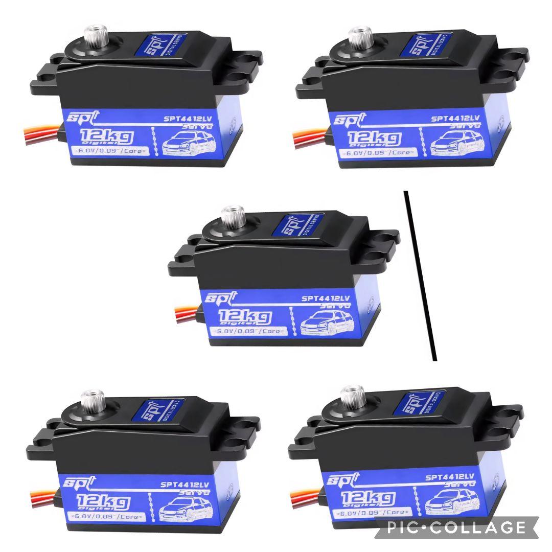 ■5個■ ラジコン 4412 サーボ　ロープロ　ハイスペック　YD-2 D5 1個 ハイスペック ロープロ SPT4412LV サーボ RWD ラジコン TT01 TT02
