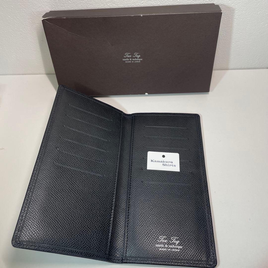 新品 鎌倉シャツ 本革 長財布 黒 ビジネス向け （箱キズあり）