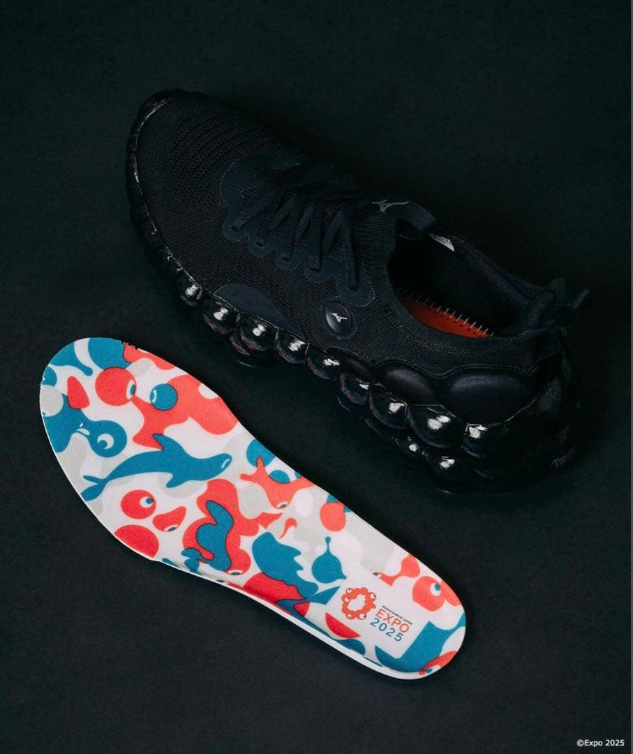 新品】ザ ミズノエナジー EXPO2025 ミャクミャクスニーカー 黒27cm