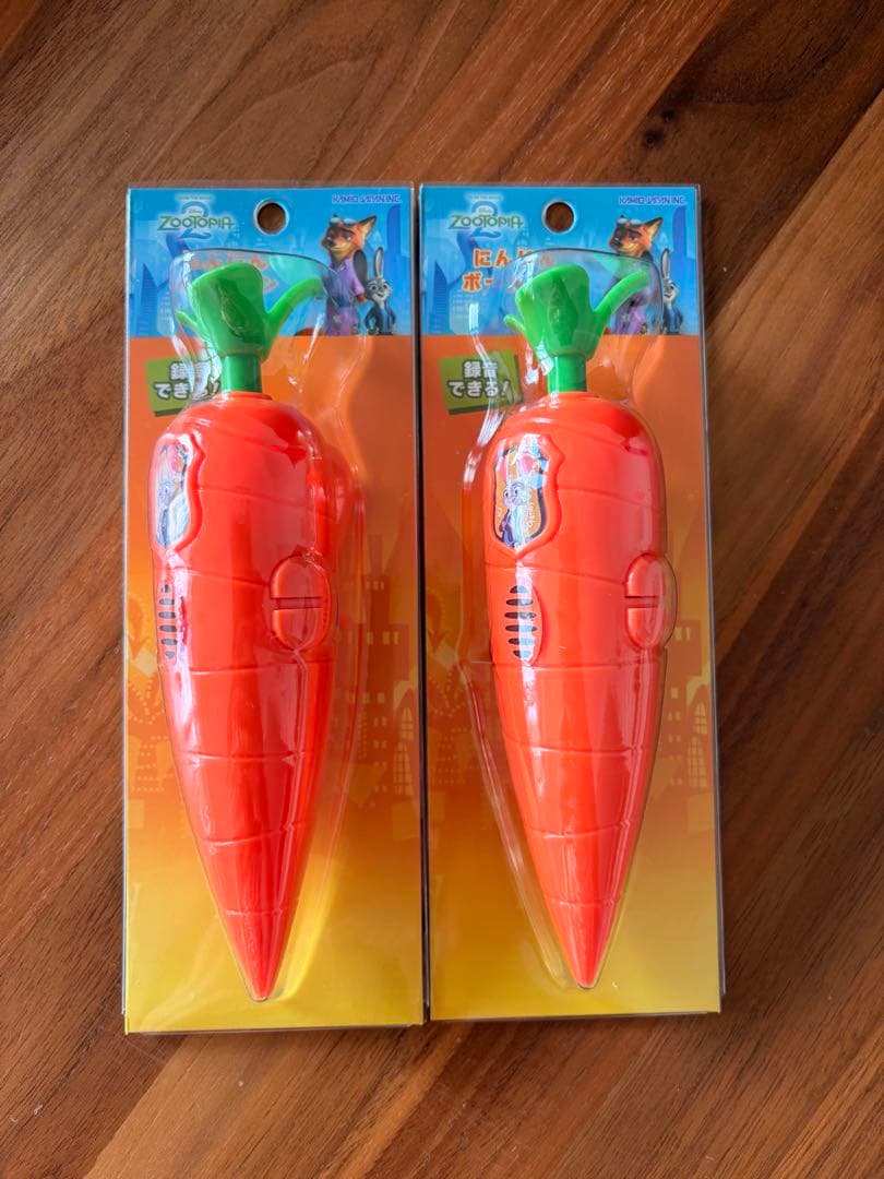 ズートピア2 にんじんペン【新品未開封】録音機能付　2本セット