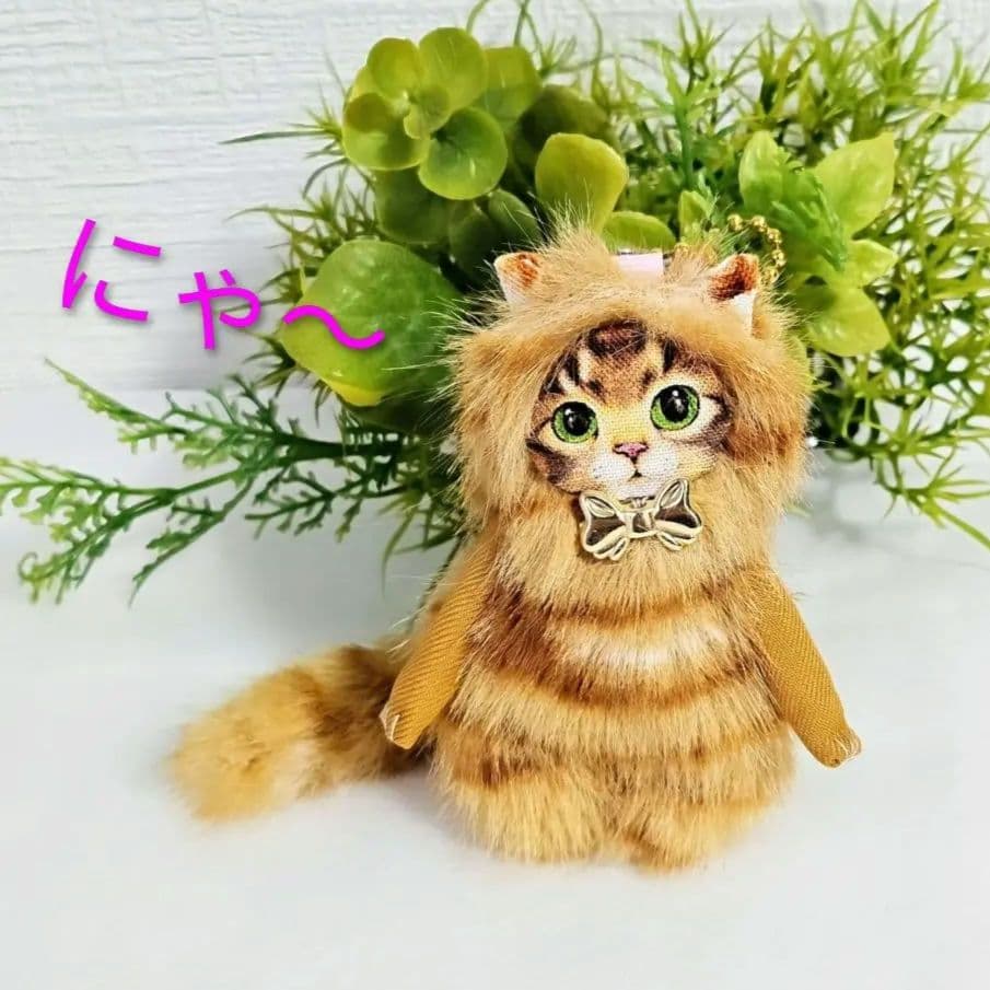 サンダー・茶トラ・猫・チャーム・コヤンイサムチョン・ストラップ