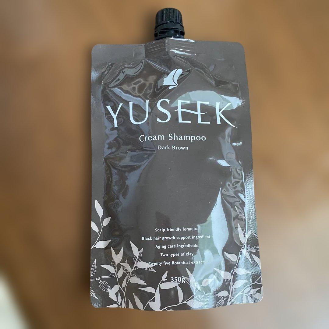YUSEEK Cream Shampoo ダークブラウン 350g - YUSEEK Cream Shampoo