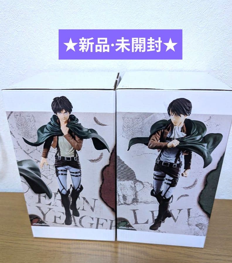 進撃の巨人Grandista エレン·イェーガー&リヴァイ フィギュア セット