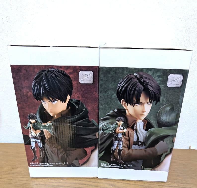 進撃の巨人Grandista エレン·イェーガー&リヴァイ フィギュア セット
