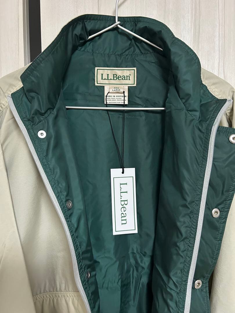 L.L.Bean エルエルビーン ベージュ ナイロン ジップ ジャケット L
