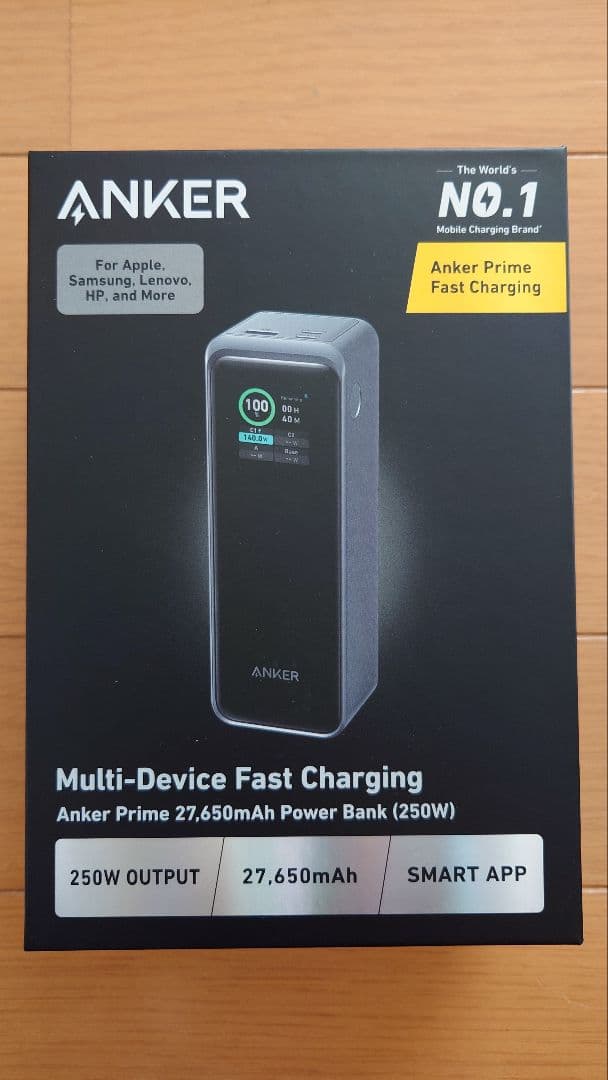 新品 アンカー Anker Prime Power Bank 27650mAh