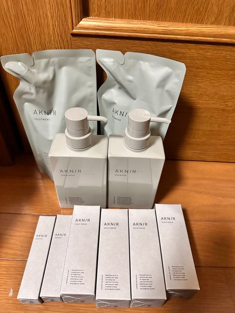 AKNIR シャンプー トリートメント ドロッパー スカルプセラム セット