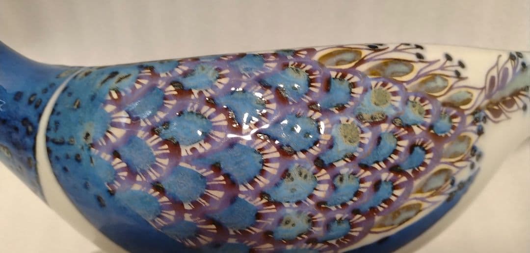 ロイヤルコペンハーゲン 孔雀 鳥 陶器 ボウル 小物入れ お菓子入れ