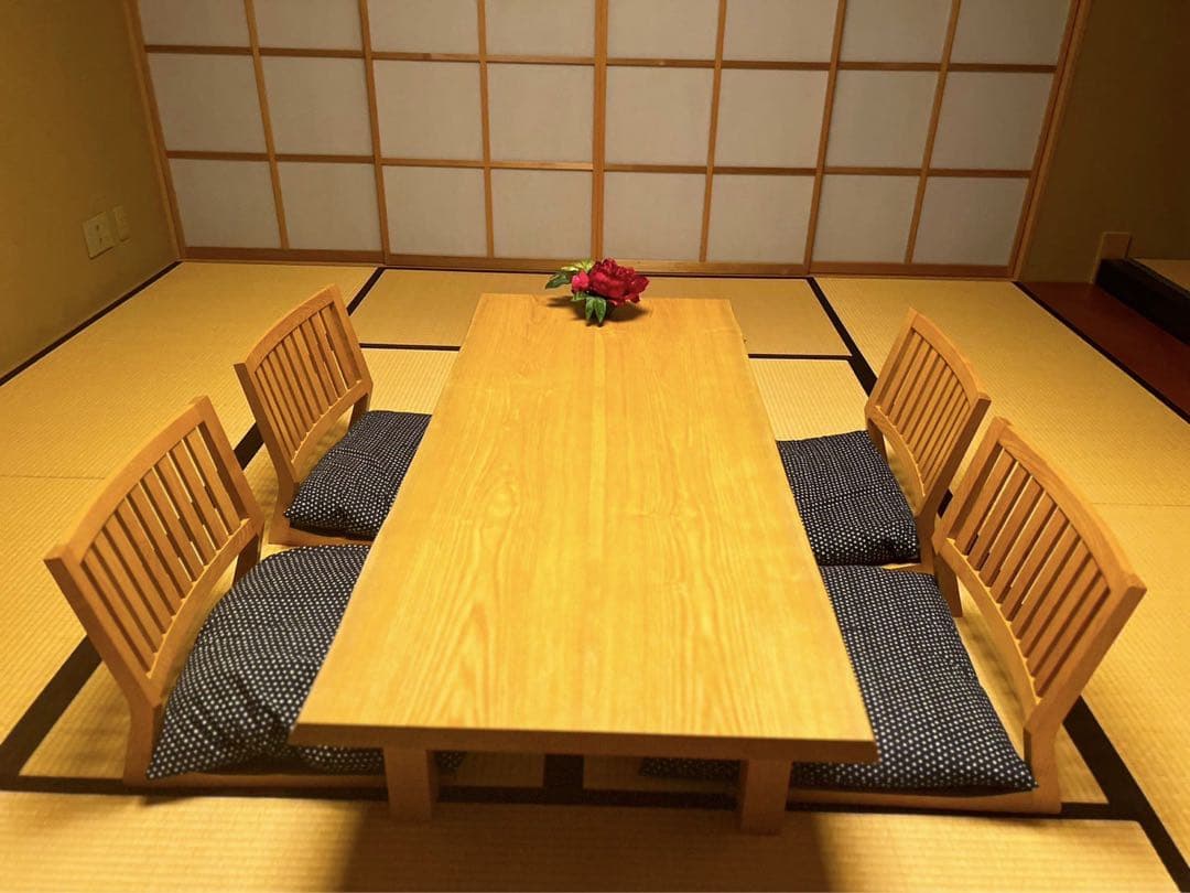 20万無垢材 モダン和室タモ材　フルオーダー　座卓※2月末奈良引き取り希望