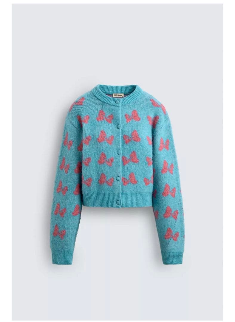 【ZARA】HARRY LAMBERT X DISNEYインターシャリボンカーデ