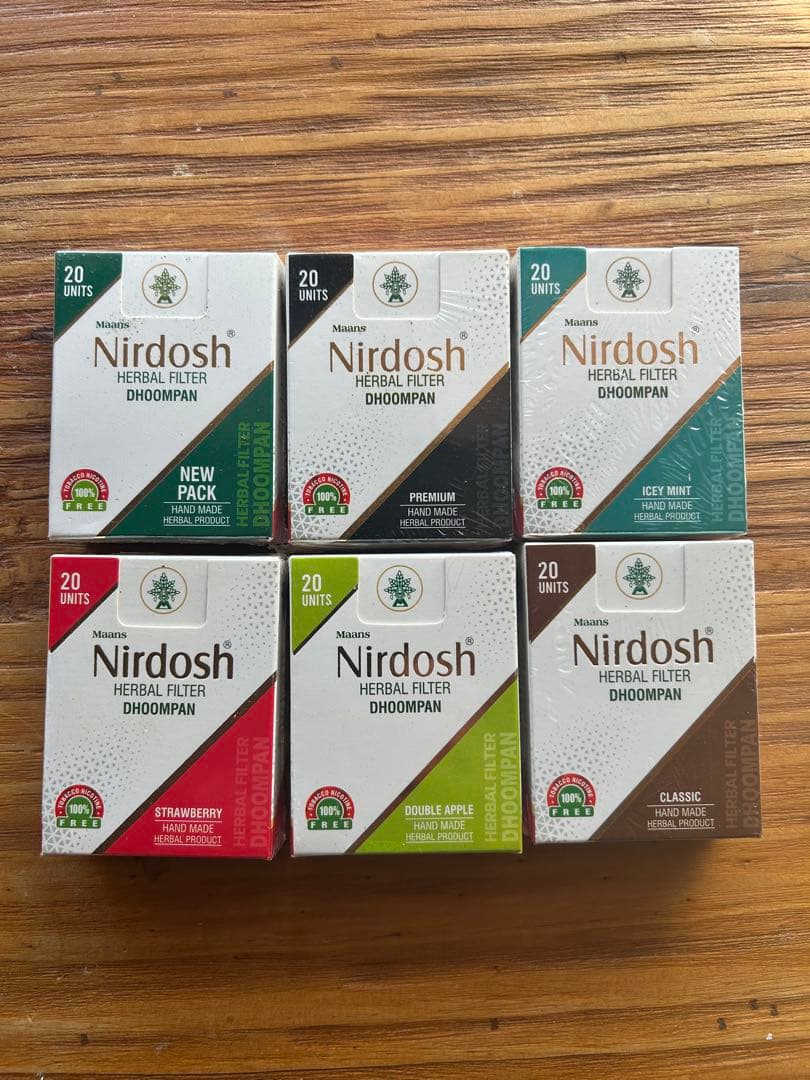 ニルドーシュ　Nirdosh ハーブフィルター 6種セット 20個入り ニルドーシュ Nirdosh Herbal | VedaVitality