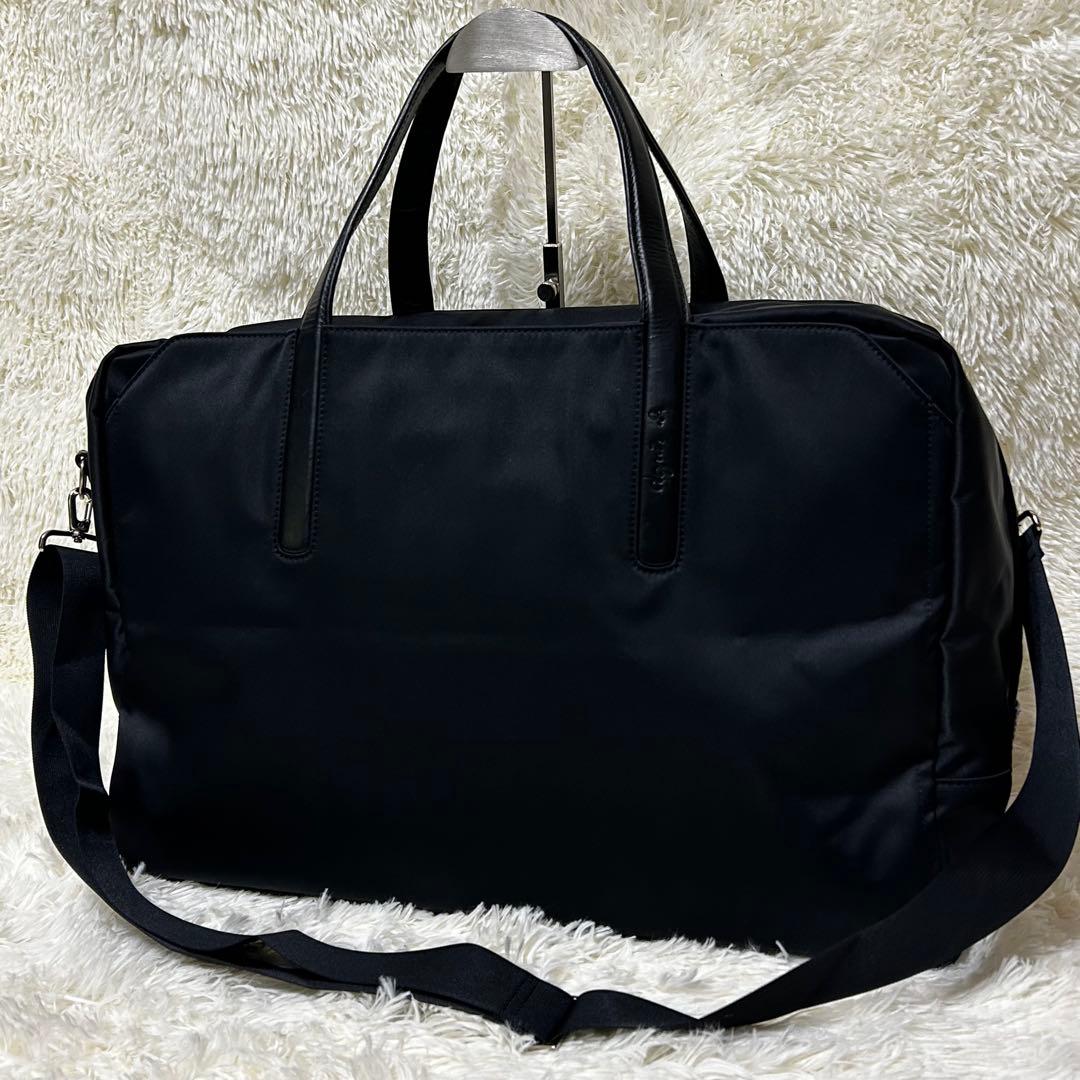 アニエス・ベー　ボストンバッグ ショルダー付き　2way