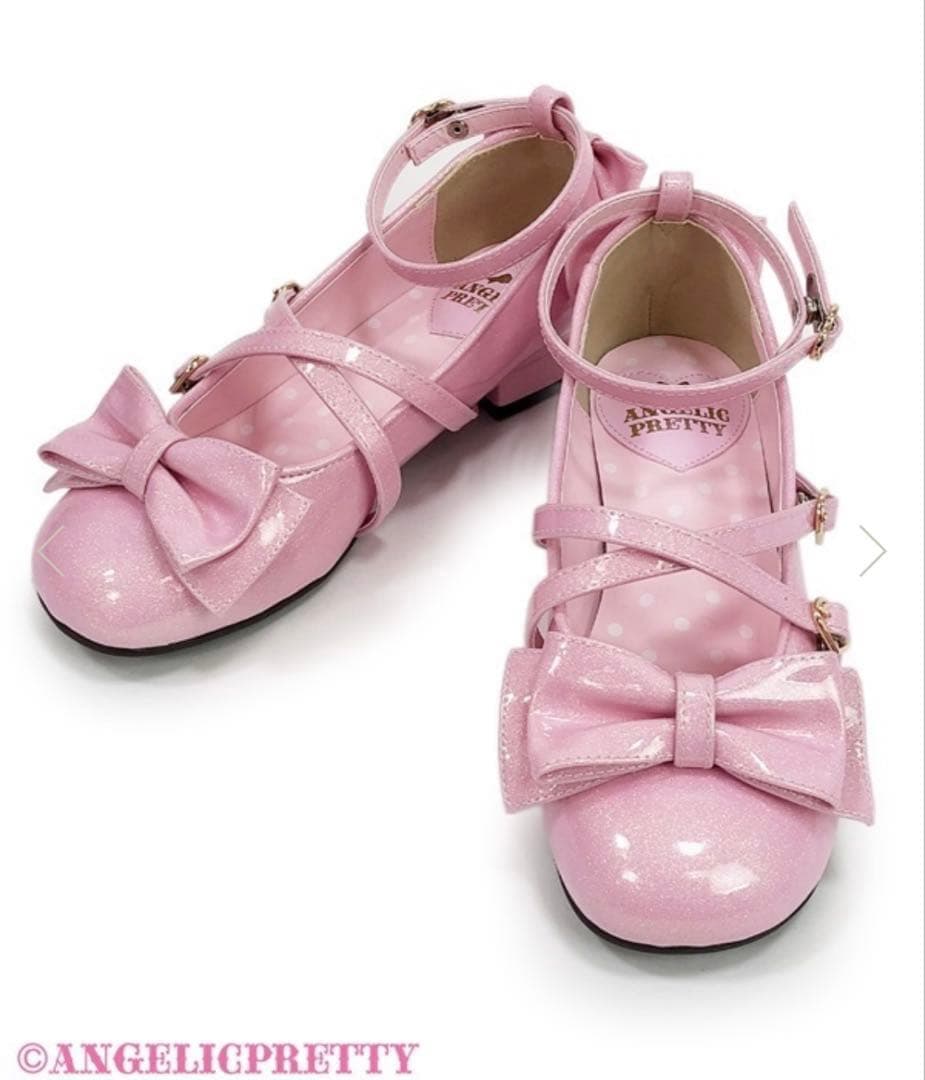 Angelic Pretty Twinkleシューズ ピンク Dreamy Twinkle Shoes by Angelic Pretty