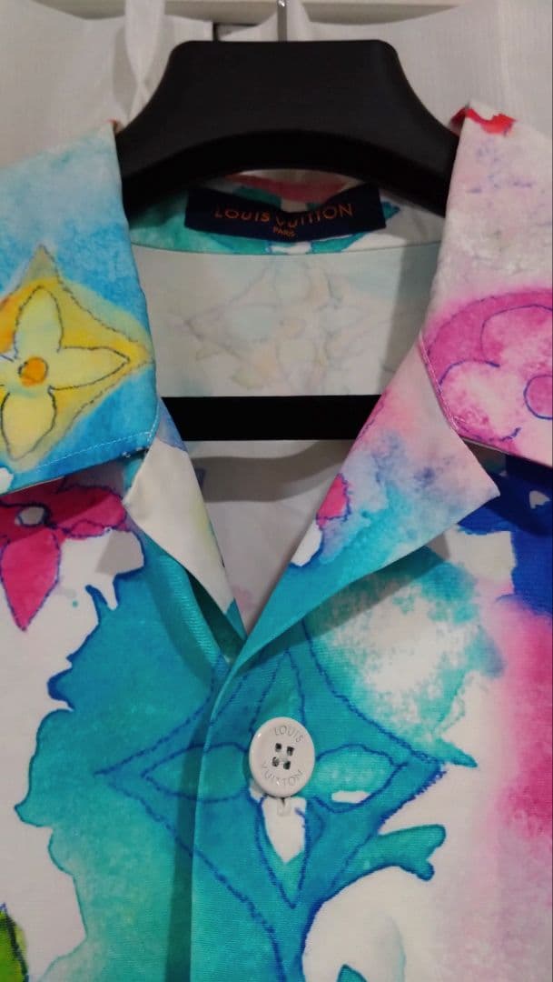 VUITTON マルチカラー ウォーター カラーシャツ 2021SS 4L - メルカリ