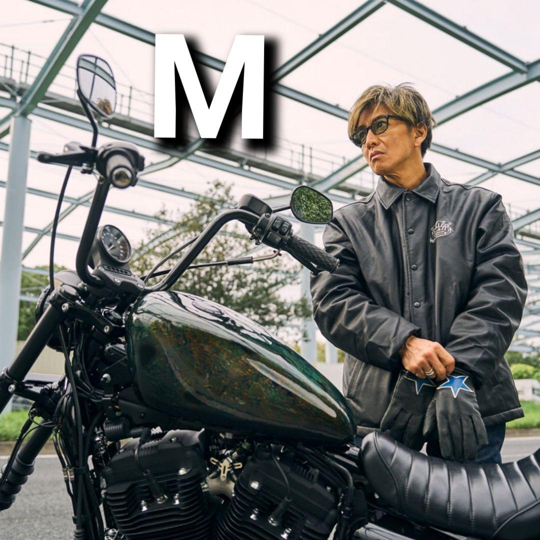 М　完売品　ROLLER FAKE LEATHER COACH JACKET