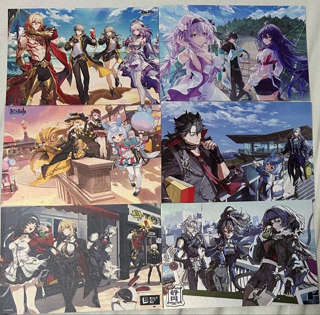 原神 スターレイル ゼンゼロ ポップアップツアー ご当地ポストカード