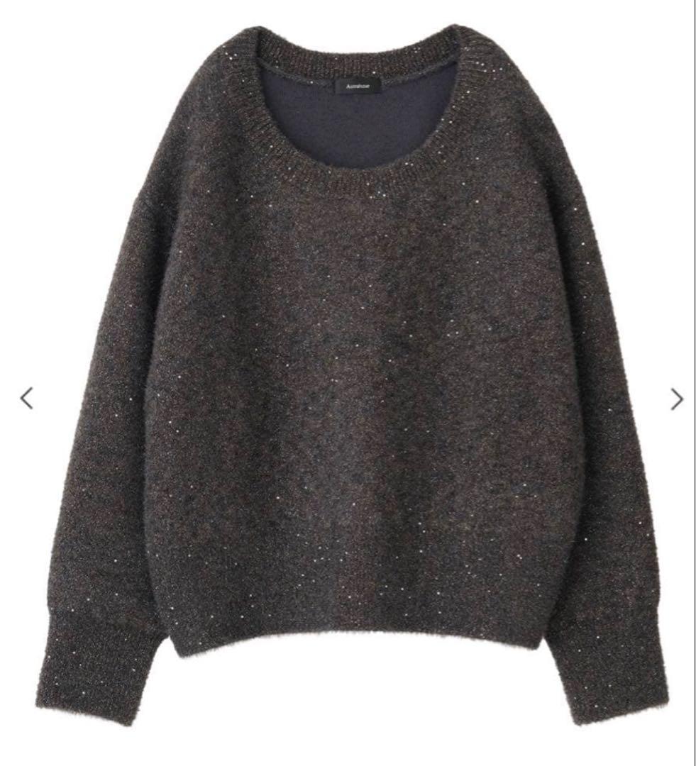 Aimeine エメイン　スパンコールプルオーバー