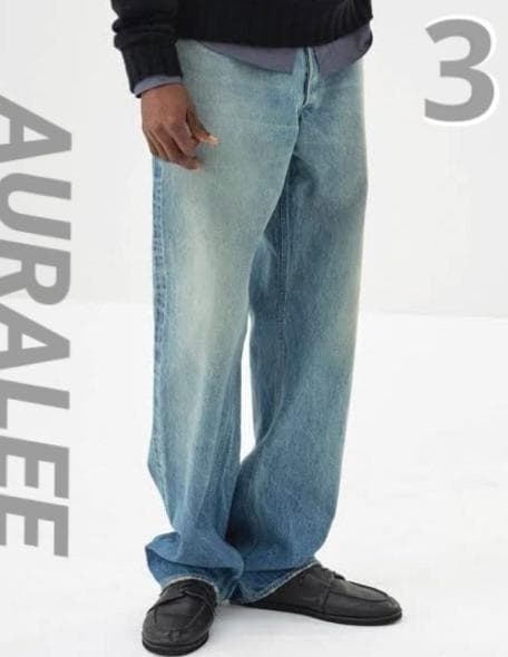 AURALEE ワイドレッグデニム ライトブルー 3 - メルカリ